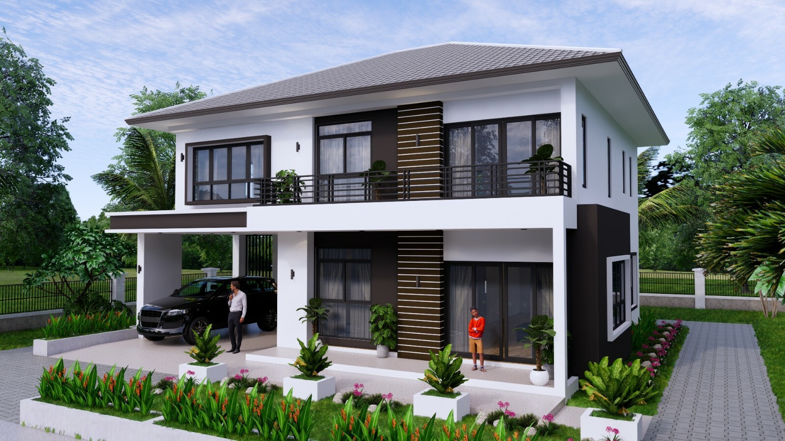 House Plan 13×9.5 Meter 3 Bedrooms 43×31 Feet Full PDF Plans (A4 Hard Copy)