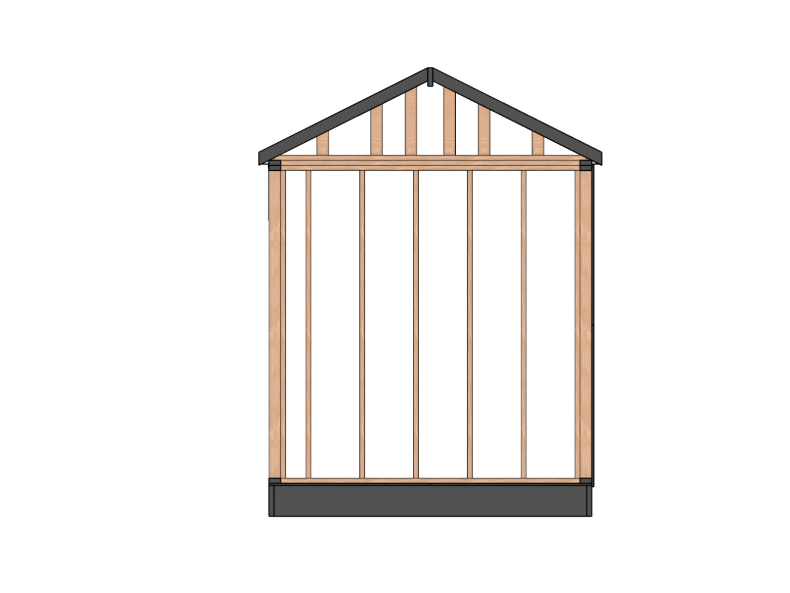 8’x16′ Shed Building Plans, 128 sq. ft.