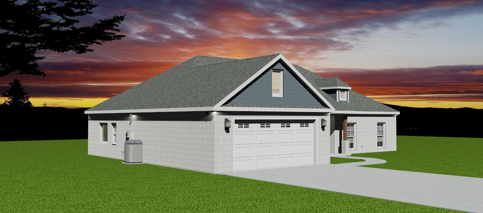 1994 sq.ft., 4 Bedroom, 2.5 Bath, 2-car garage – Craftsman Home Plan
