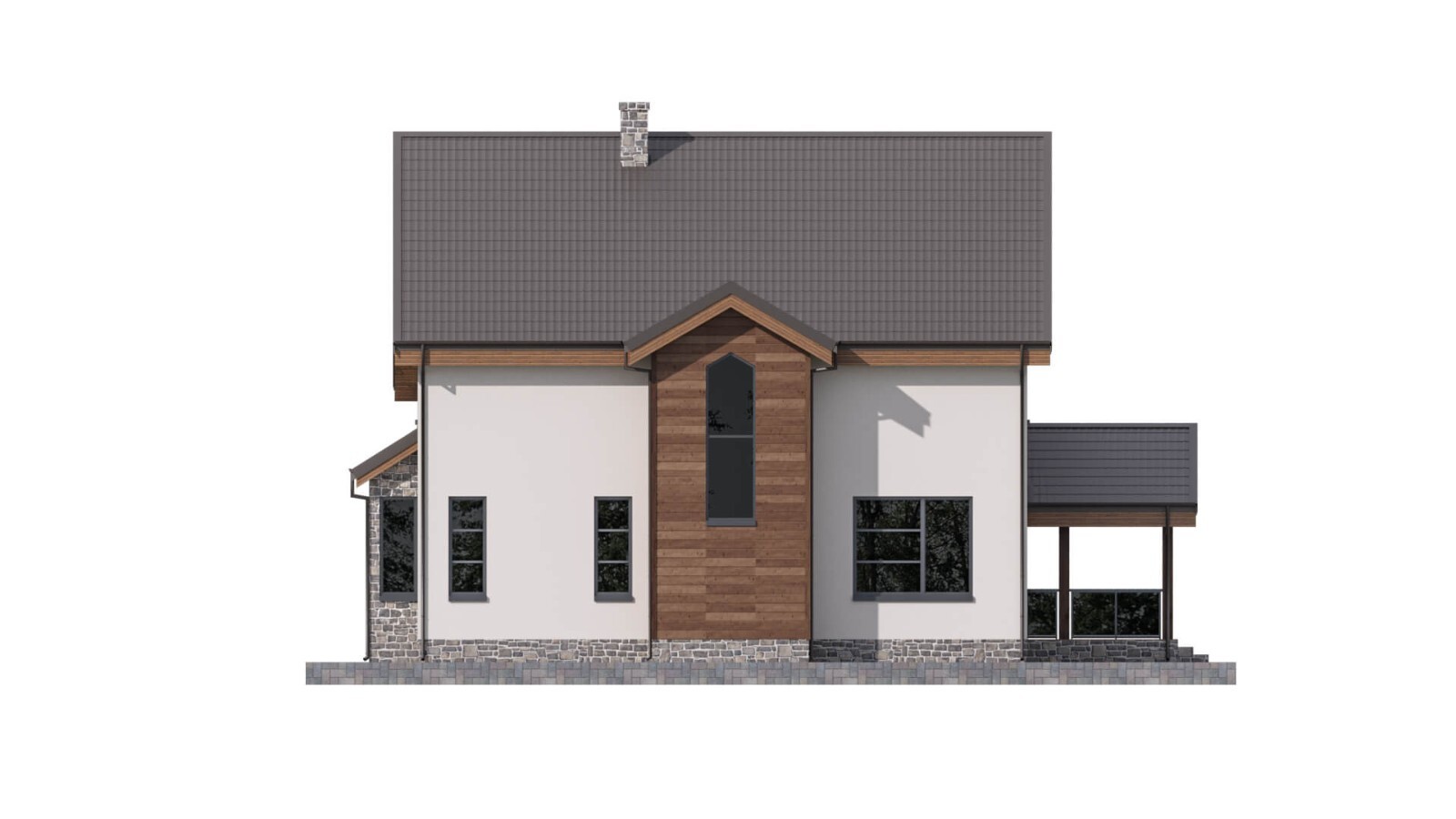 45’x52’ 3 Bed, 2 Bath Modern Cottage Architectural Build Plans PDF Download.