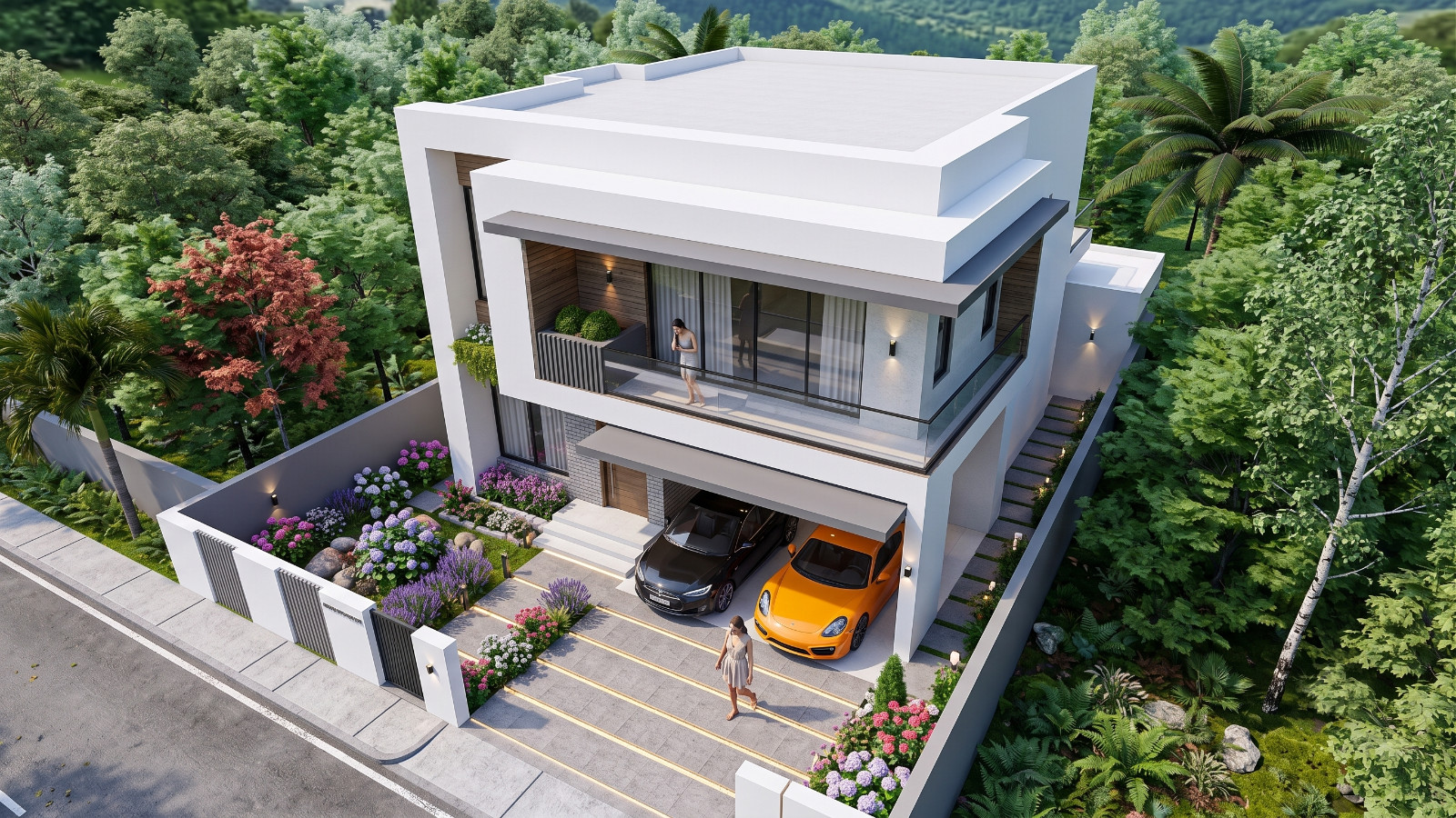 30×33 Ft House Design Plans 9×10 Meter 4 Beds 4 Bath A4 Printed, PDF & CAD Plan