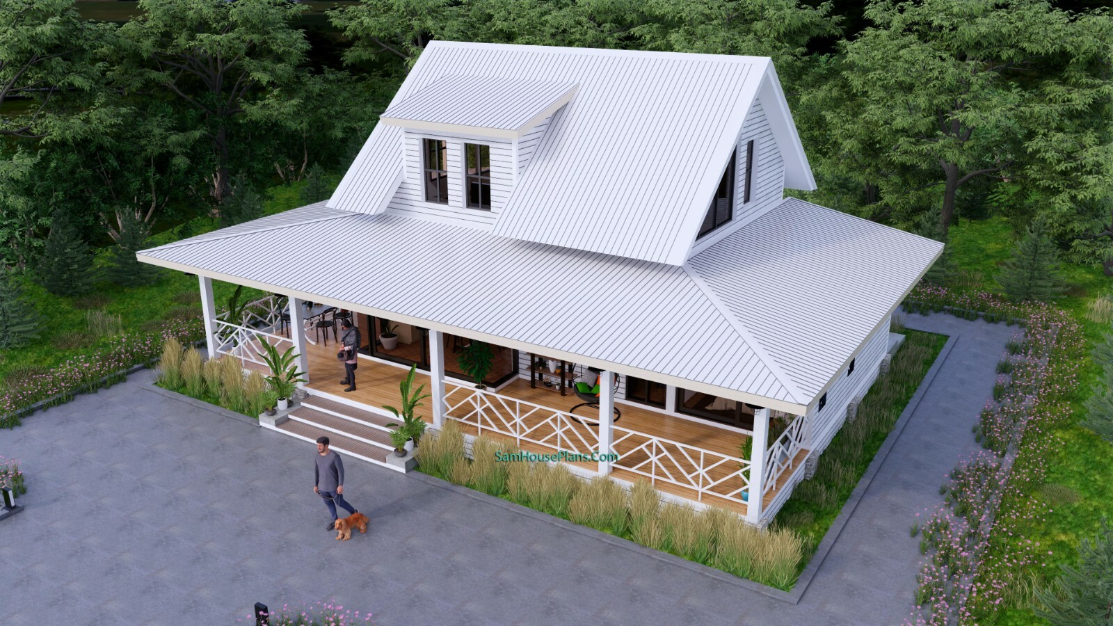 49×30 Feet House Design Plan 14×9 Meter 3 Bedrooms PDF Full Plans (A4 Hard Copy)