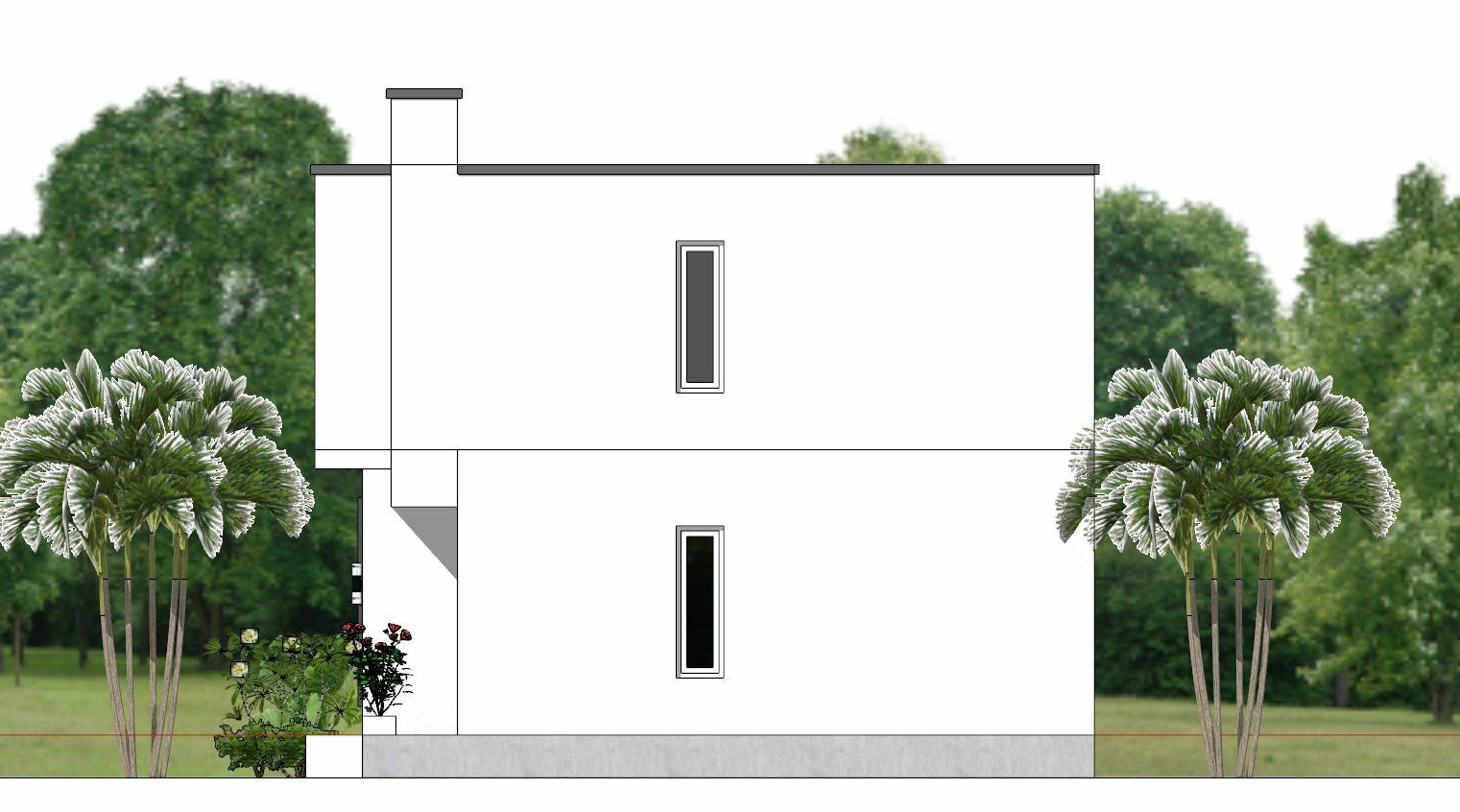 Small House Plan 21×25 Feet 6.5×7.5 Meter 2 Beds 2 Bath Flat Roof (A4 Hard Copy)