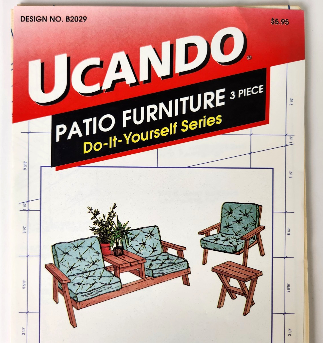 Ucando Patio Furniture Do It Yourself Blueprints Design Instructions B2029 Plans