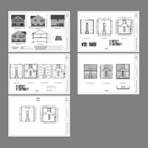 30×32 House — 2 bedroom 1.5 Bath — 961 sqft — PDF Floor Plan — Model 1D