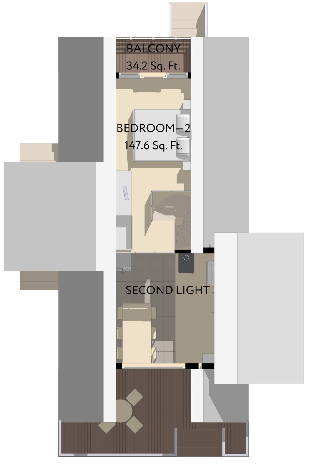 30’x47’ 2 Beds, 1 Bath A-Frame Cabin Architectural Build Plans PDF Download.