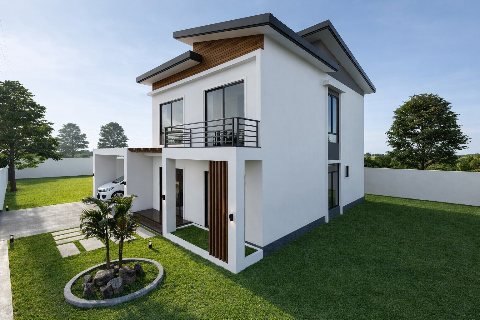 43×40 Feet House Plan 13×13.4 Meter 4 Beds 3 Bath CAD, PDF Files & A4 Hard Copy