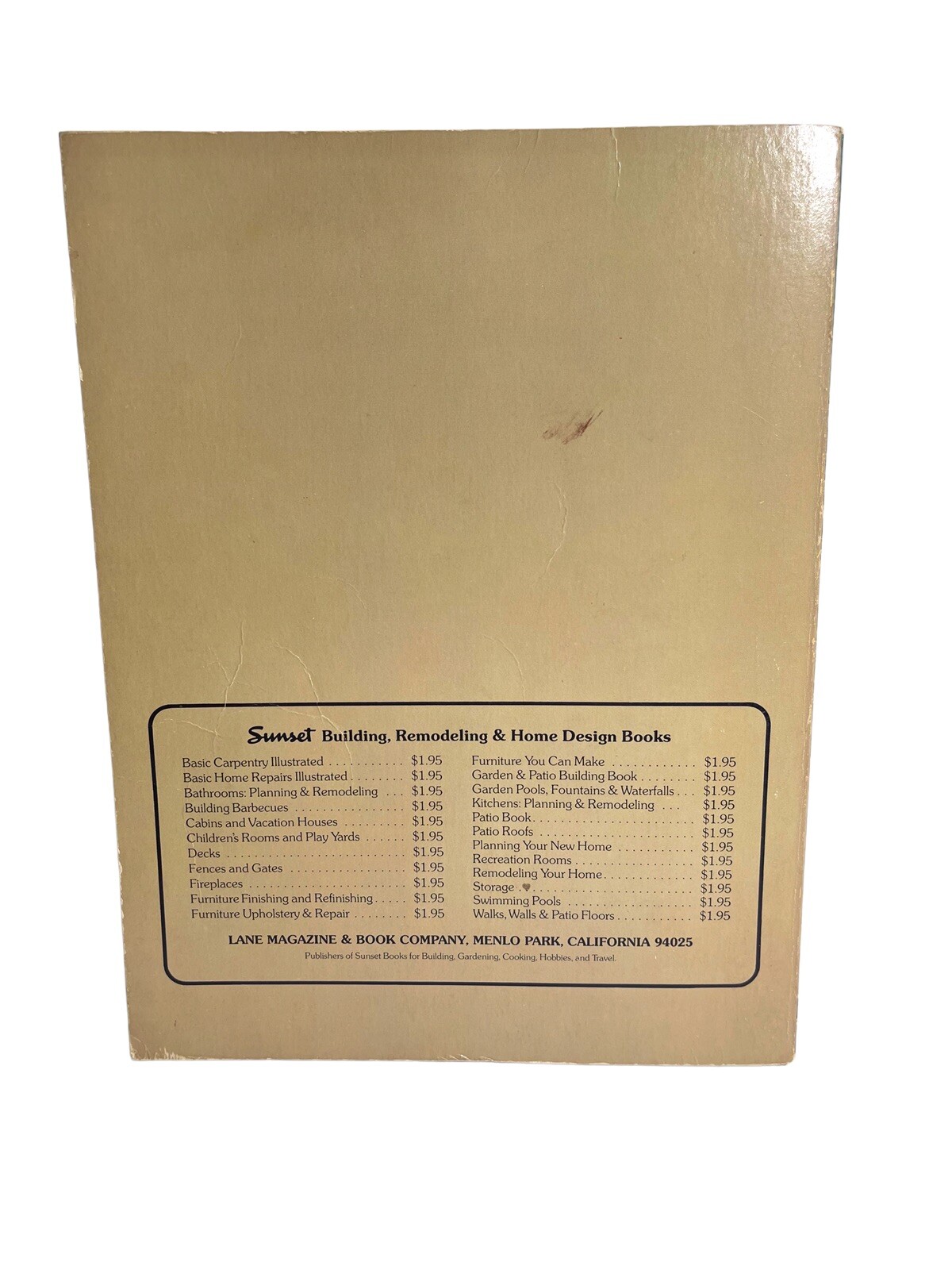 decks & patios; building barbeques; garden & patio building books
