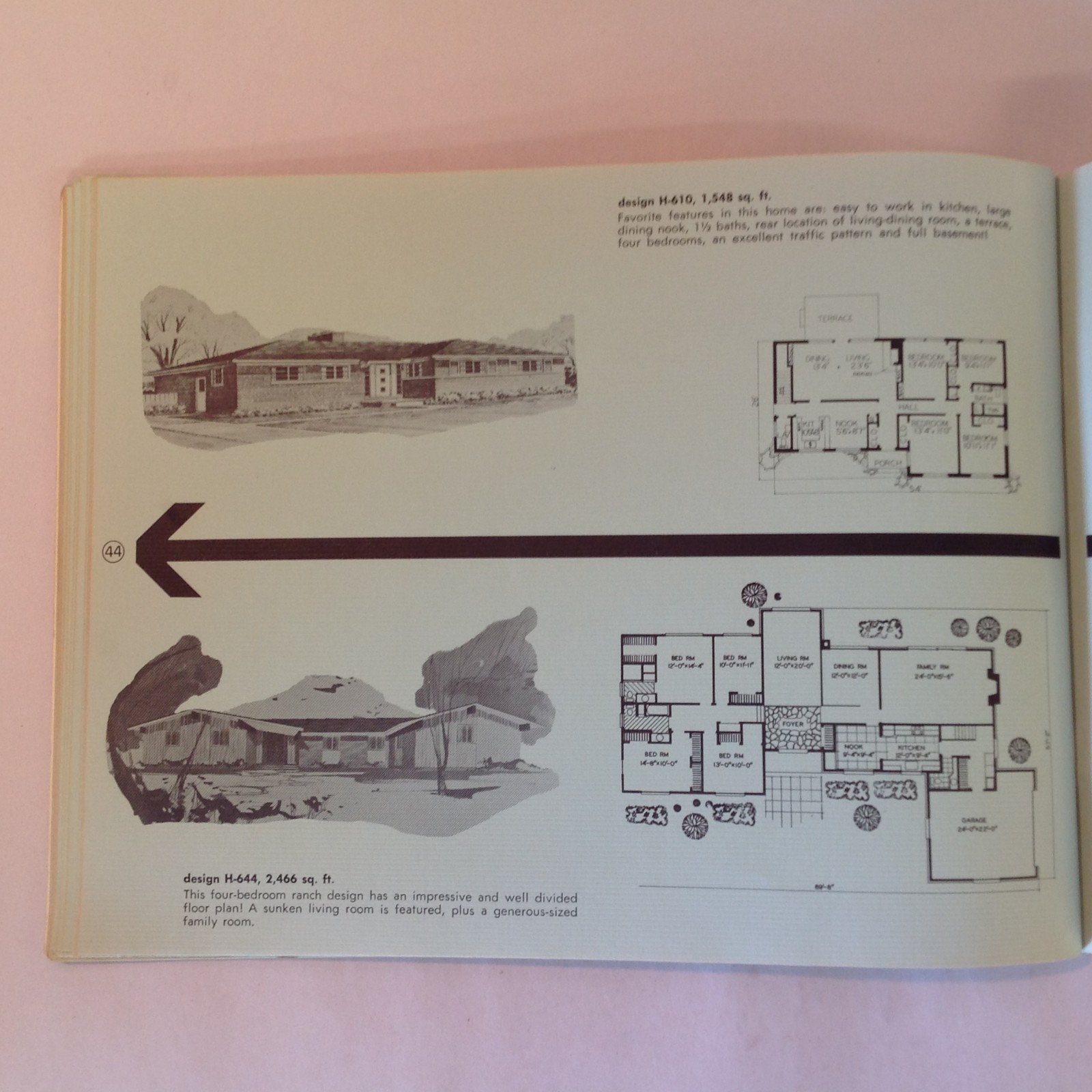Vintage 1950’s-60’s The Detroit News Parade of Homes 92 Home Designs Booklet MI