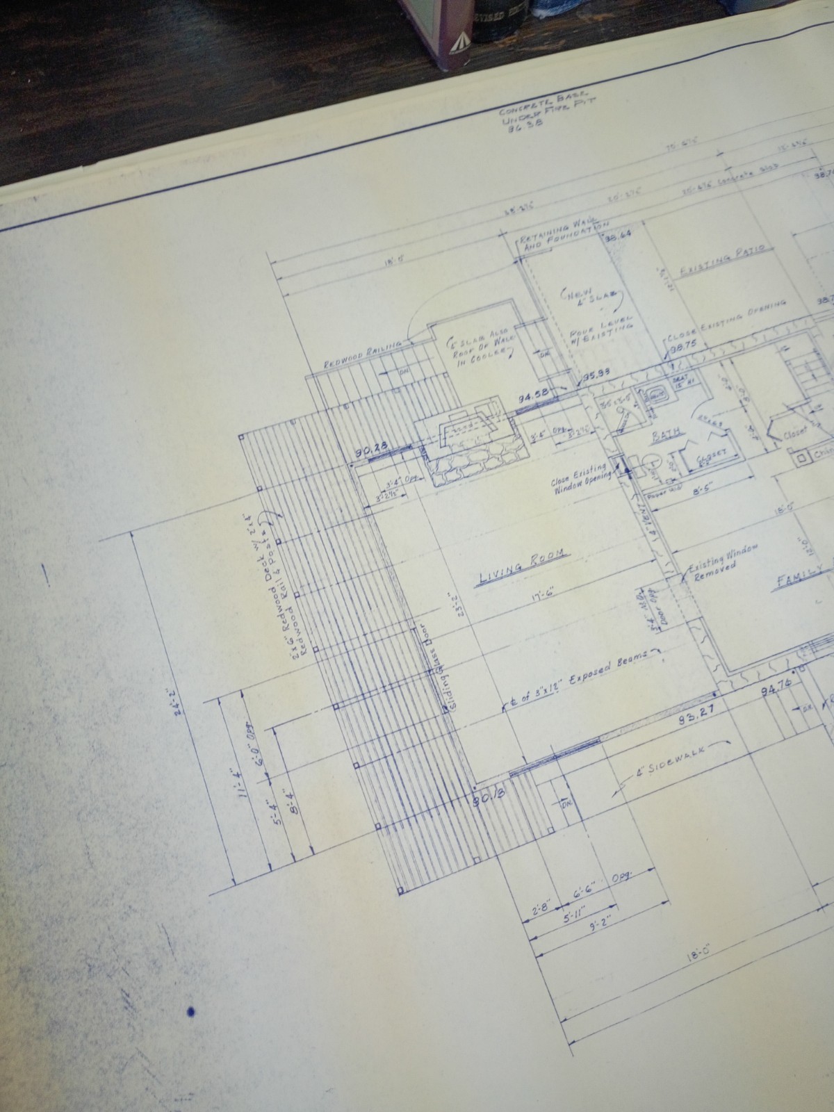 Vtg 1964 Mid Century Modern House Blueprints Professional Owner Architect 1964