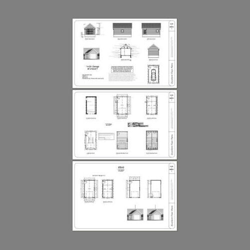 14×24 1-Car Garage — 336 sq ft — PDF Floor Plan — Model 7