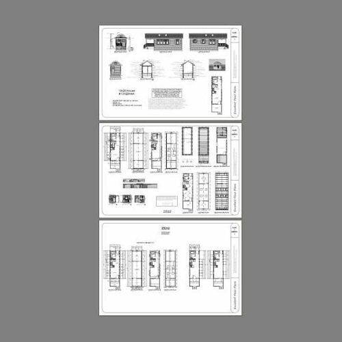 10×28 Tiny House — 466 sq ft — PDF Floor Plan — Model 4A