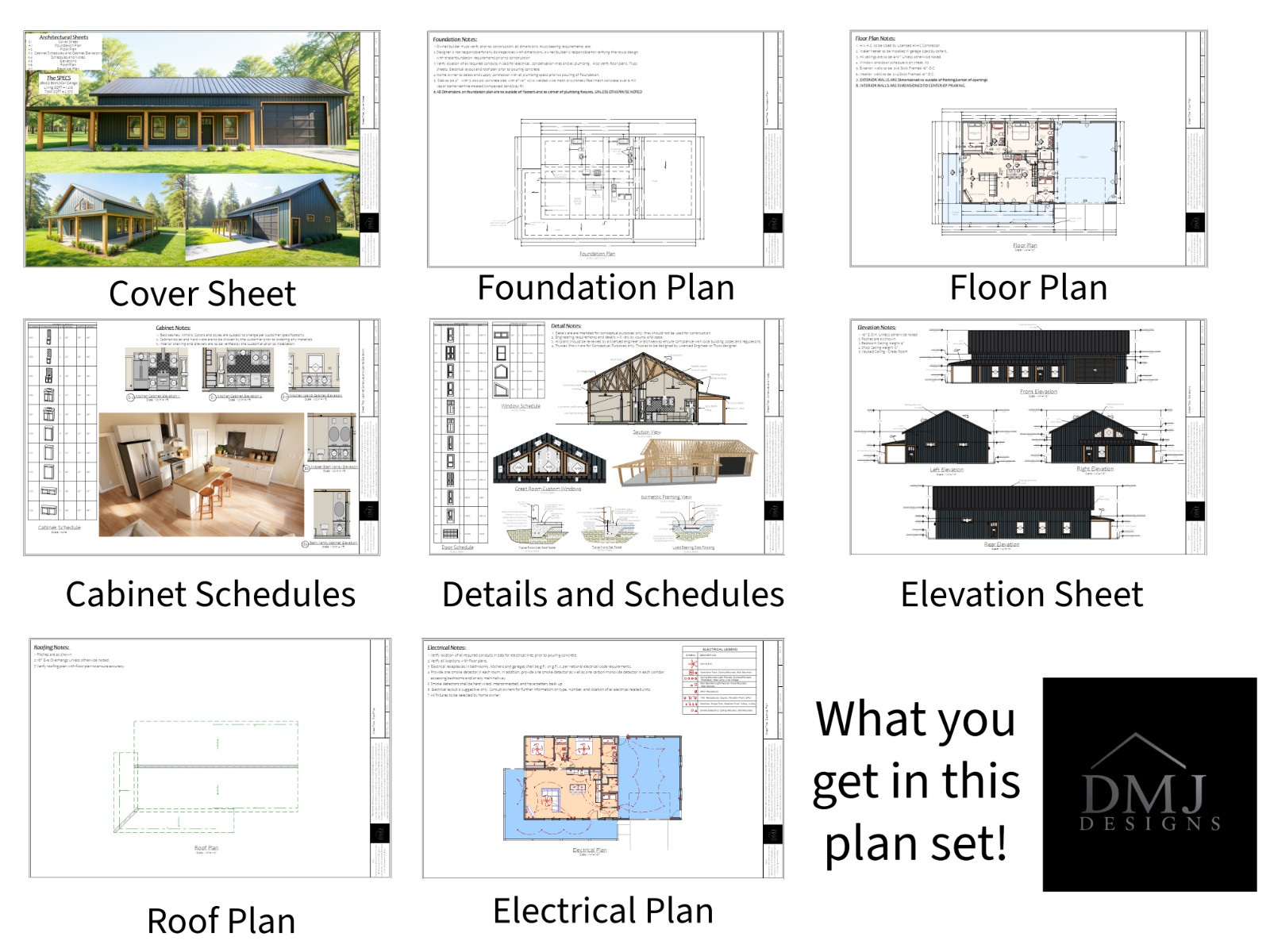Modern Barndominium Plan: 1,218 (Living) Sqft -2 Bed- 2 Bath- 2 Car Garage