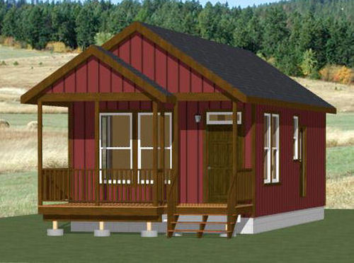 16×32 Tiny House — 511 sq ft — PDF Floor Plan — Model 1B
