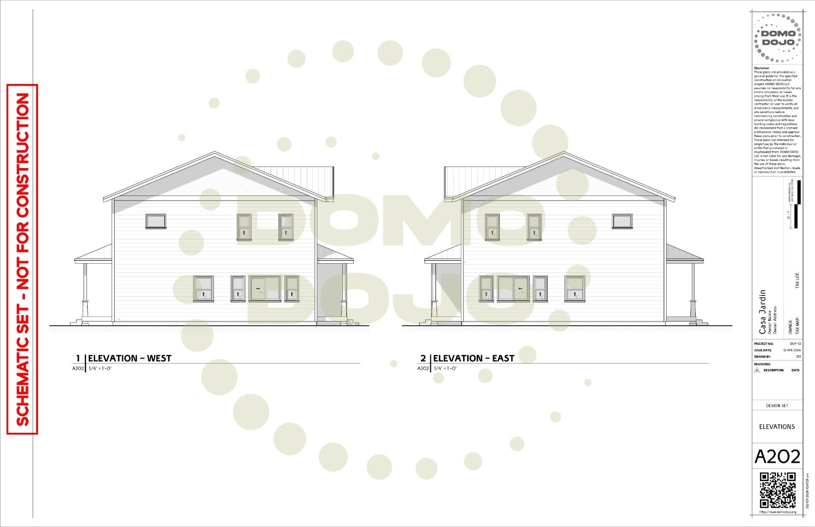 Casa Jardin Duplex Plans – PDF Downloadable Blueprint