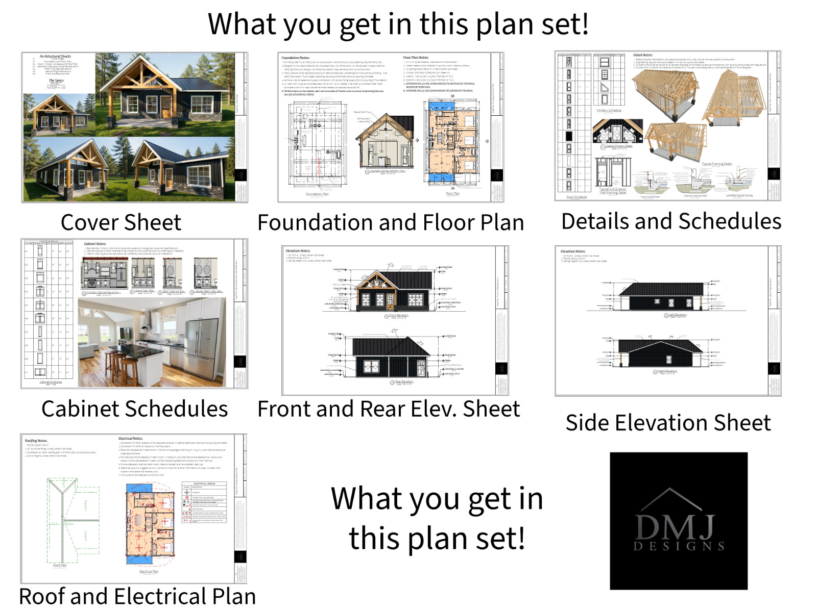 Modern Country Farmhouse Plan: 1,200 (Living) Sqft-3 Bedroom-2 bath