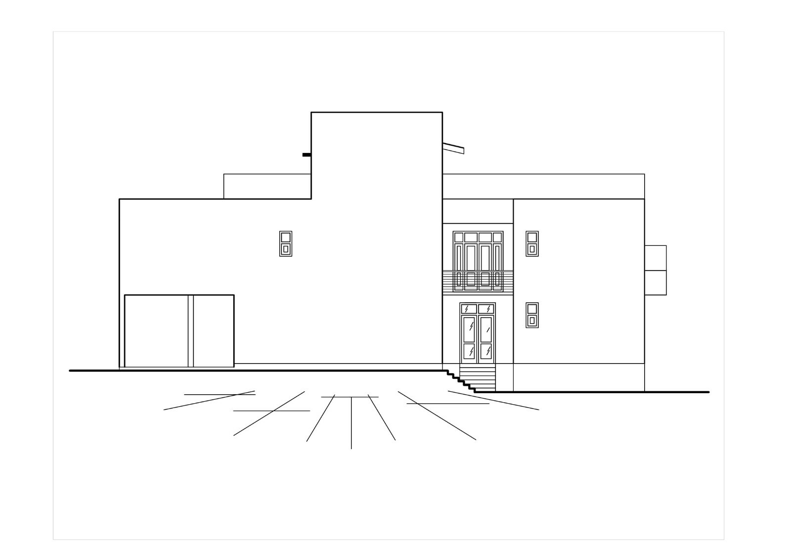 Modern House Plan Box Type 3D images DWG CAD File And PDF For Blueprint Plans