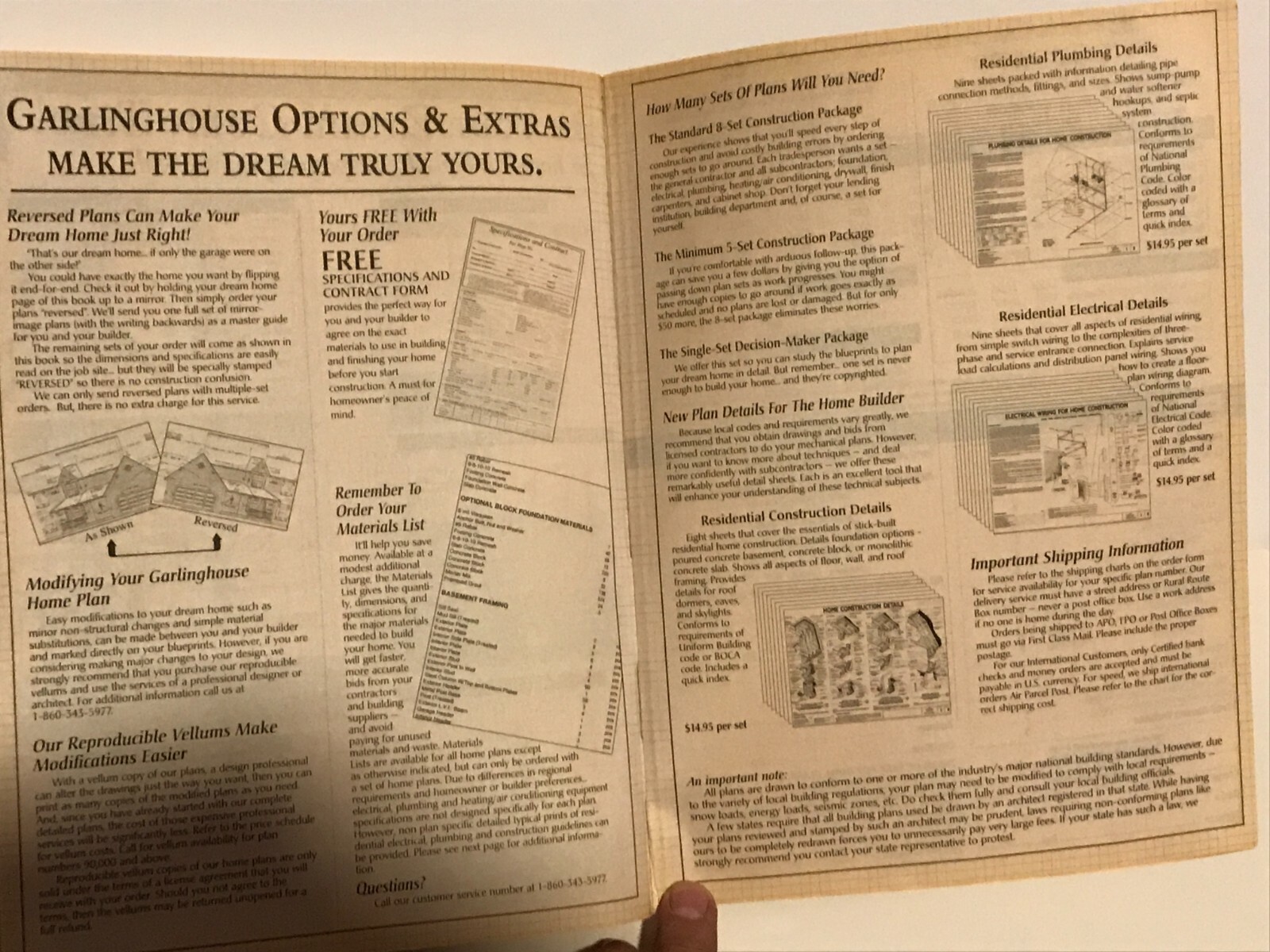 Garlinghouse New Home Plans for 1997 Book