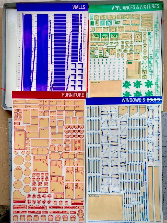 Stanley Project Planners Office Designer Scale Gridboard 1988 90-368