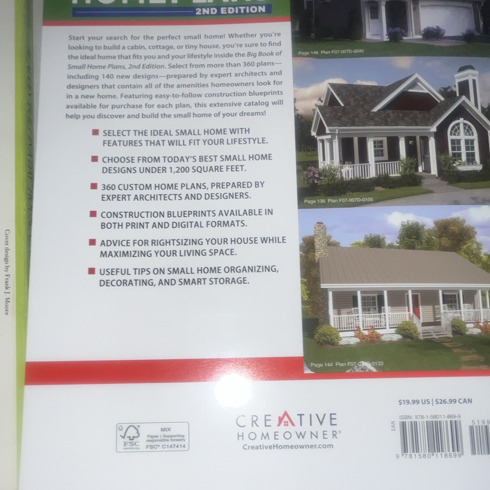 Creative Homeowner Big Book of Small Home Plans 2nd Ed Traditional Home Plans