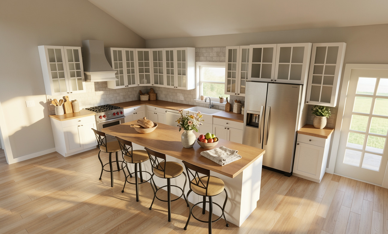 Modern Farmhouse Plan 1600 Sq Ft, 3 Bed 2 Bath, Open Concept