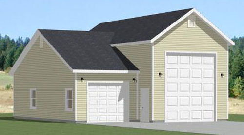 32×40 1 RV 1 Car Garage — PDF Floor Plan — 1,197 sq ft — Model 2