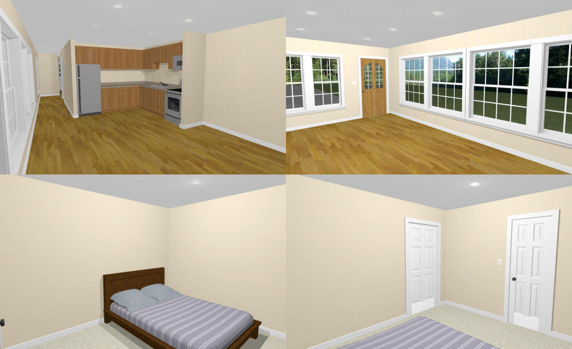 50×48 2 RV Garage – 1 Bedr 1 Bath – 2,374 sq ft – PDF Floor Plan – Model 1A