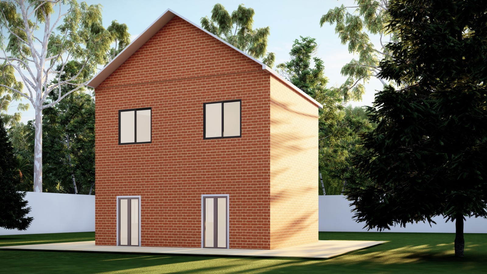 27×23′ Two-Story 3 Bedroom Home Building Plans
