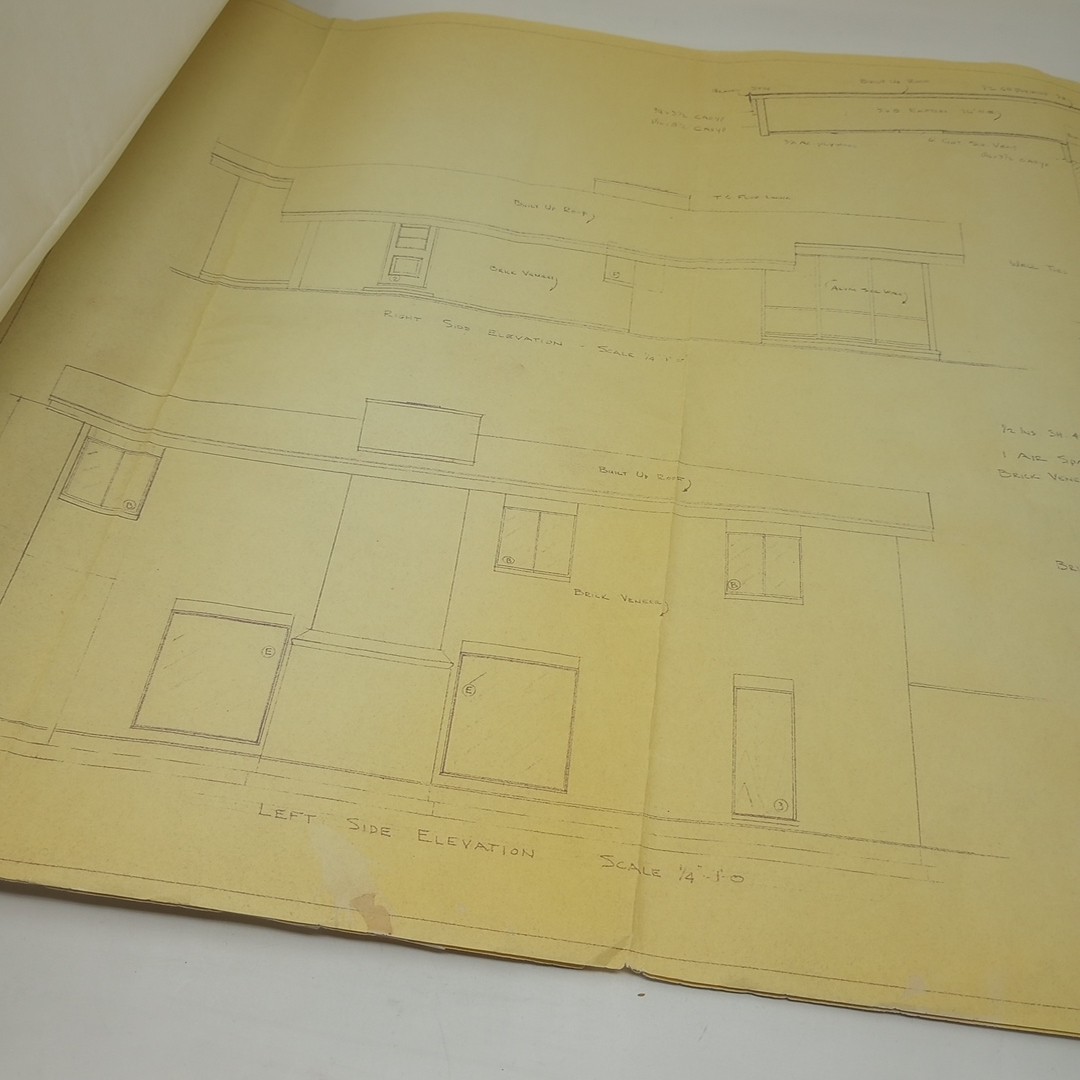 Original 1964 MCM House Plans Hugh Mitchum House Charlotte NC – Aubrey Arant Jr.