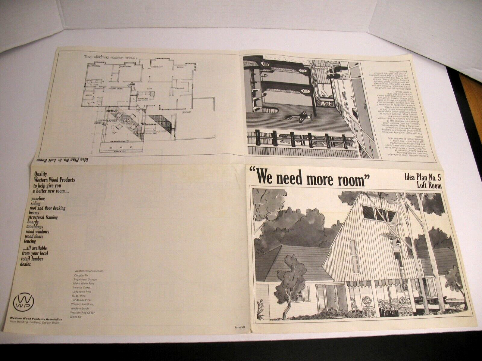 WESTERN WOOD PRODUCTS ASSOCIATION IDEA BUILDING PLANS LOFT ROOM FOLD OUT