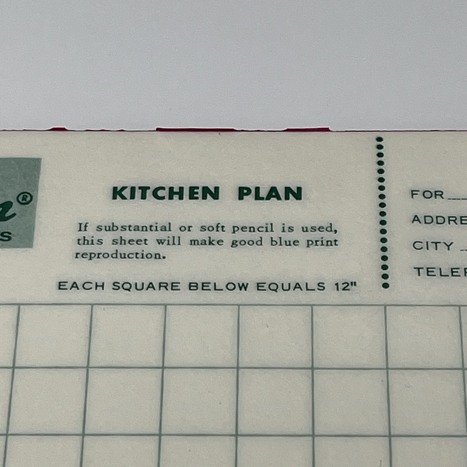 1950s Brammer Living Room Cabinets Plan Blueprint Design Sheets Pad Davenport IA
