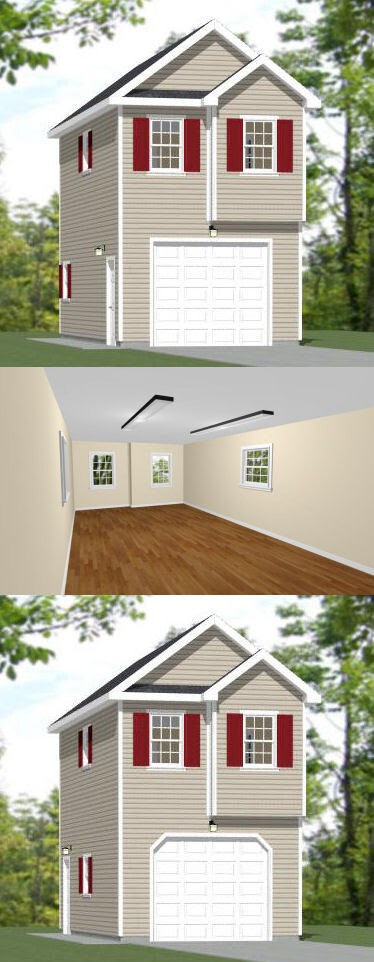14×28 1-Car Garage — 791 sq ft — PDF Floor Plan — Model 3A