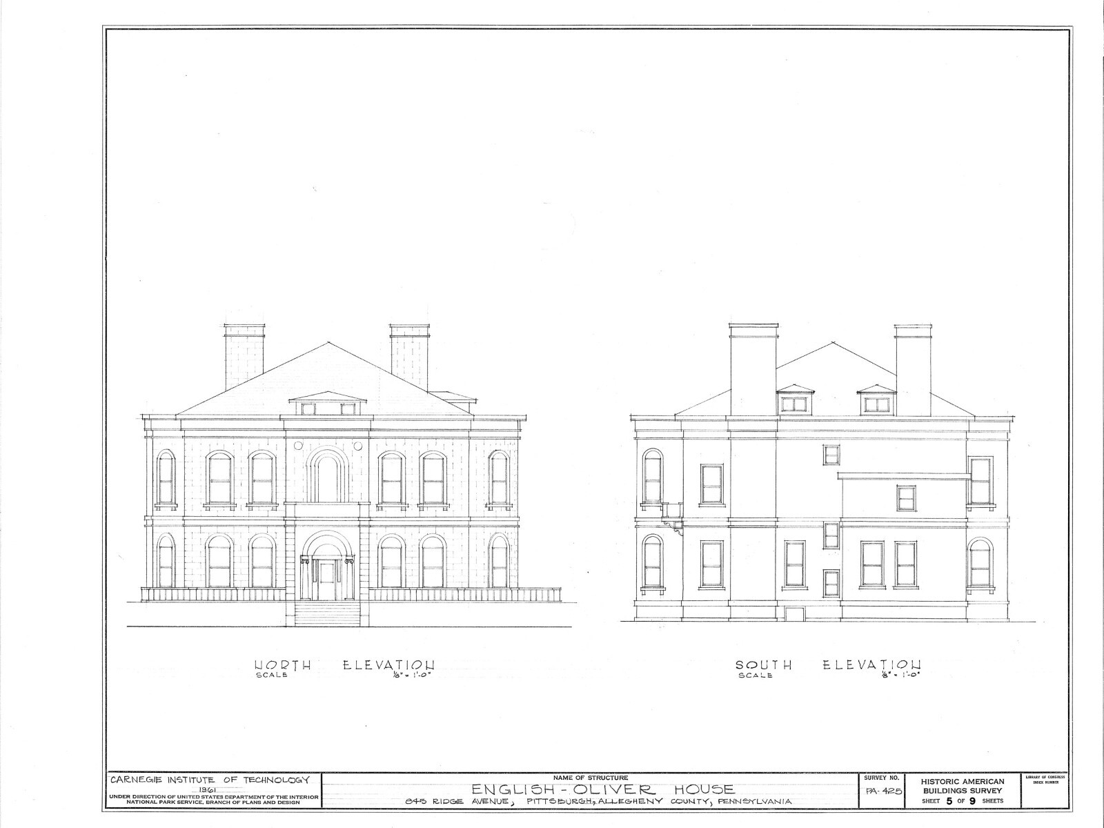 Historic house plans, Victorian Romanesque Mansion, architectural drawings