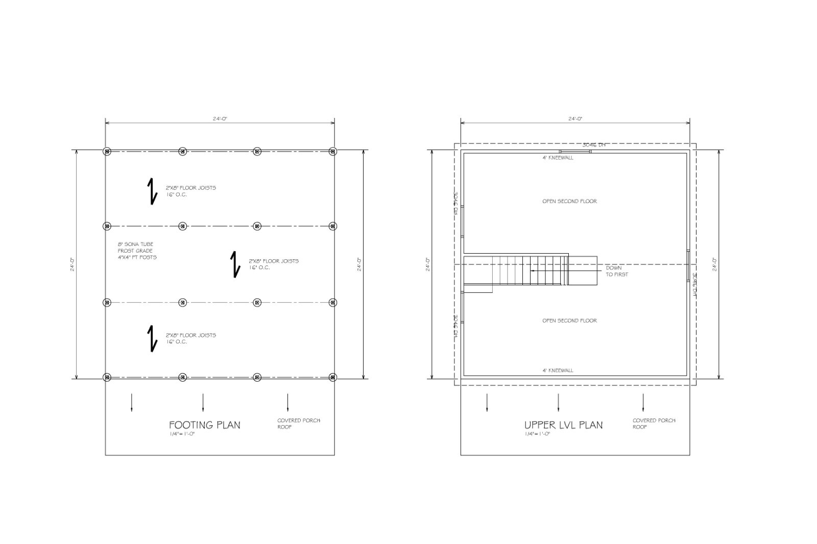 SMALL HOUSE PLAN 24X24 24X24 SMALL HOUSE RANCH GABLE ROOF PLAN # 1683 SH