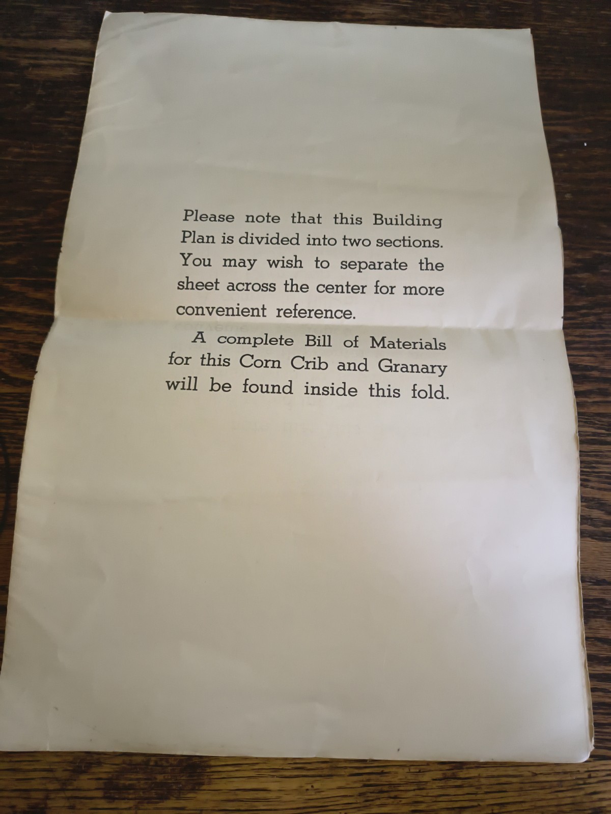 Vintage Corn Crib And Grainary Blue Prints Building Plan Republic Steel Corp Chi