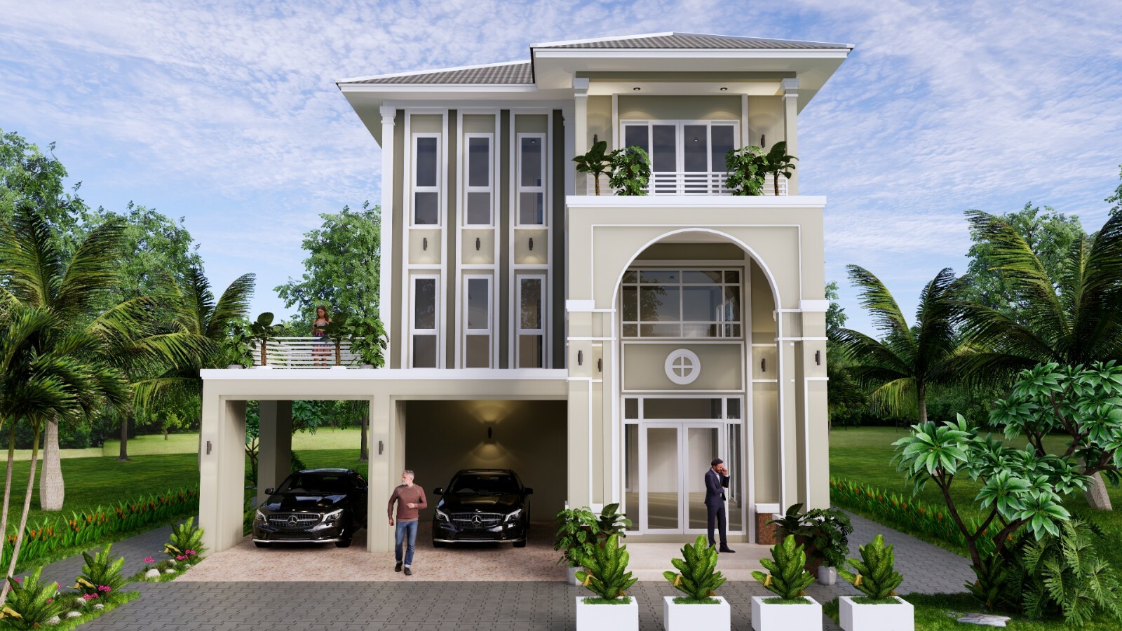 36×46 Feet House Design Plans 11×14 Meter 6 Beds 4 Baths Hip Roof (A4 Hard Copy)