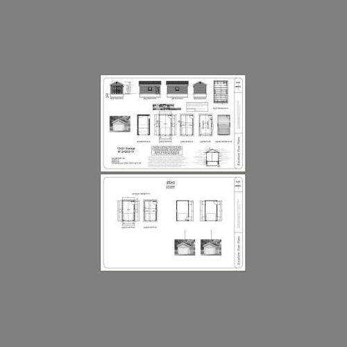12×20 1-Car Garage — 240 sq ft — PDF Floor Plan — Model 1A