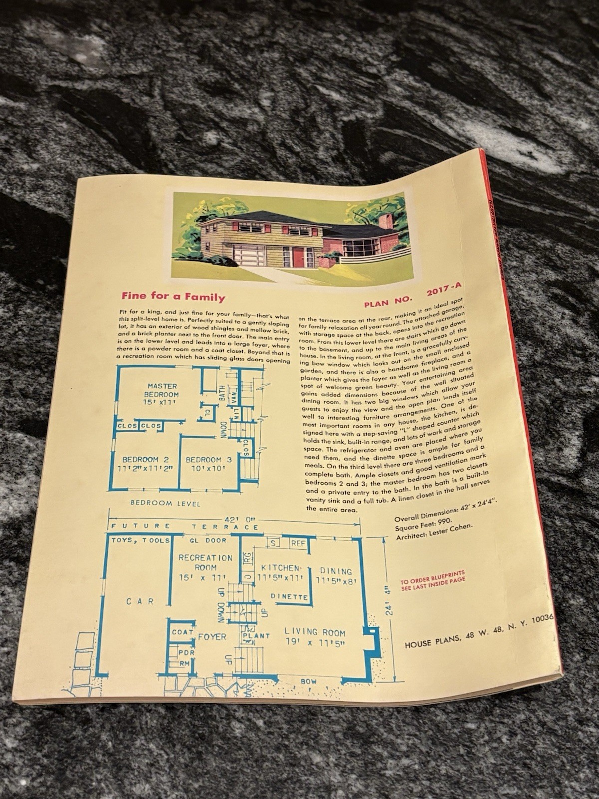 Vtg 1975 Illustrated Ranch Homes 62nd Edition Building Plans Blueprints Magazine