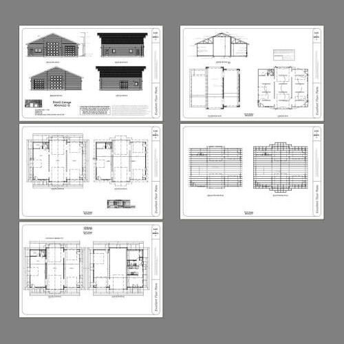 50×42 1-Car 1-RV Garage – PDF FloorPlan – 1,973 sqft – Model 1B