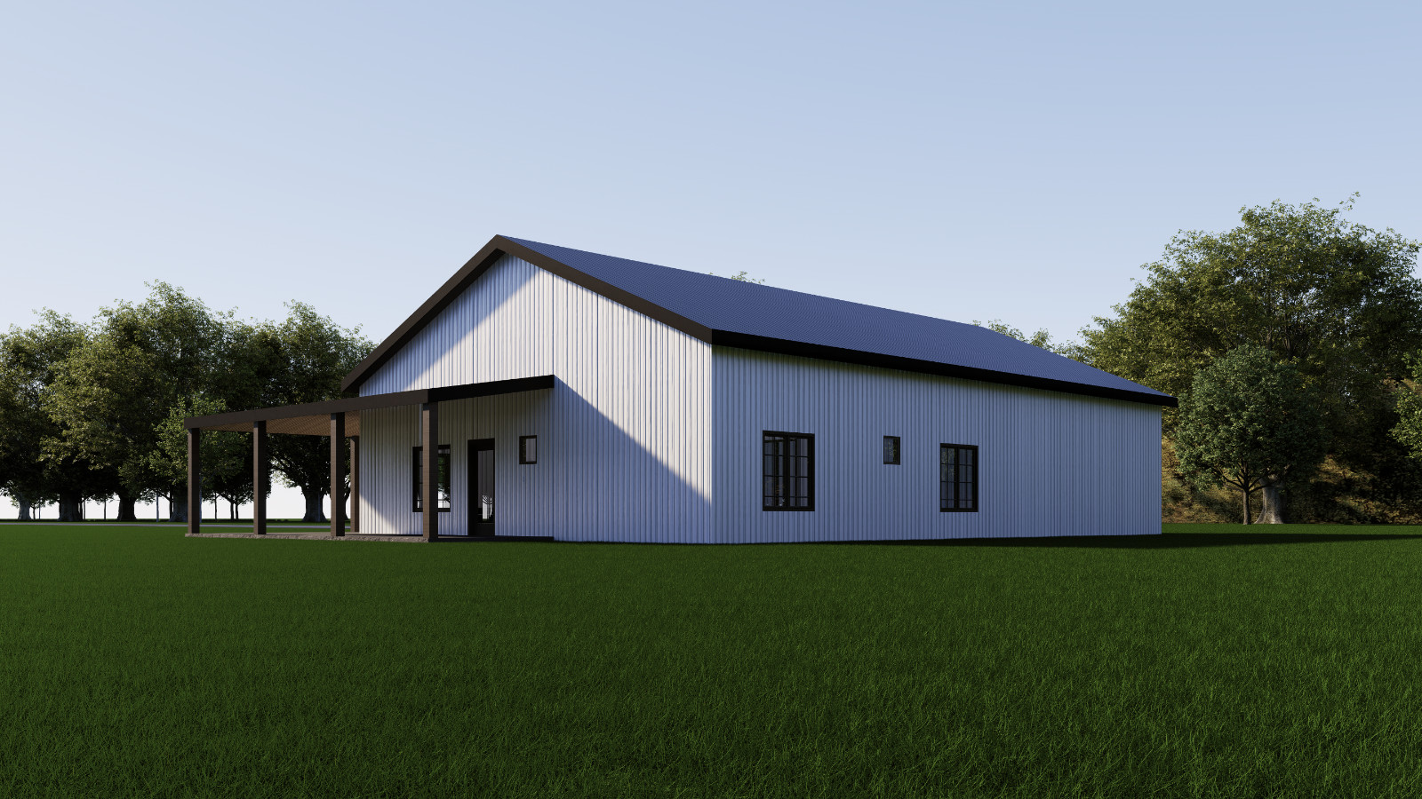 House Plan, 2 Bedroom 2 Bath with Porch & Garage, 40’x60′ floor plan | PDF