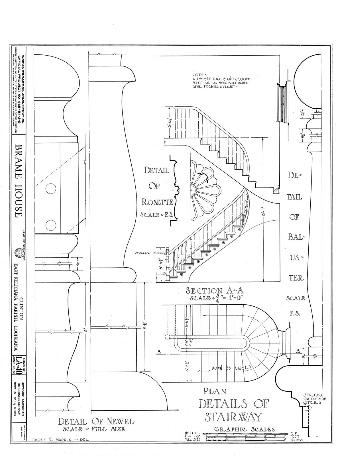 Architectural House Plans, Southern Style Antebellum country home w/ cottage