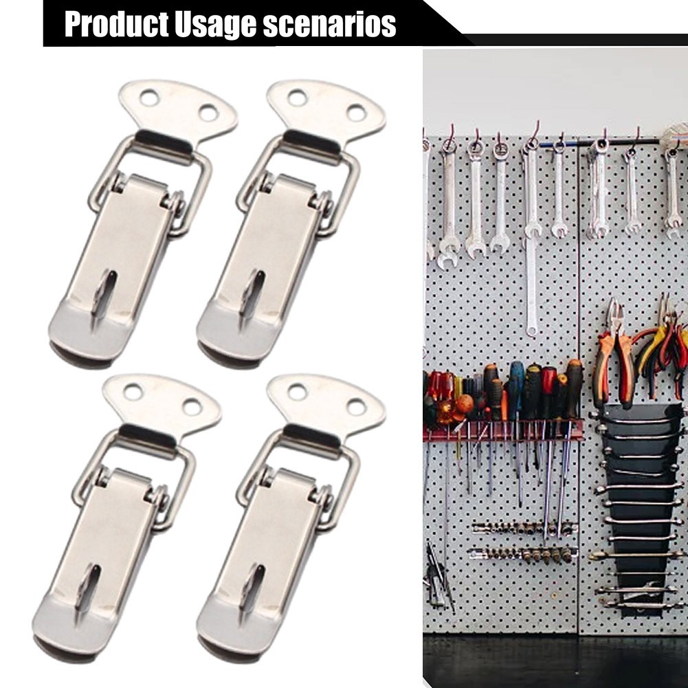 High Quality Stainless Steel Spring Loaded Case Box Latch Catch (4PCS)
