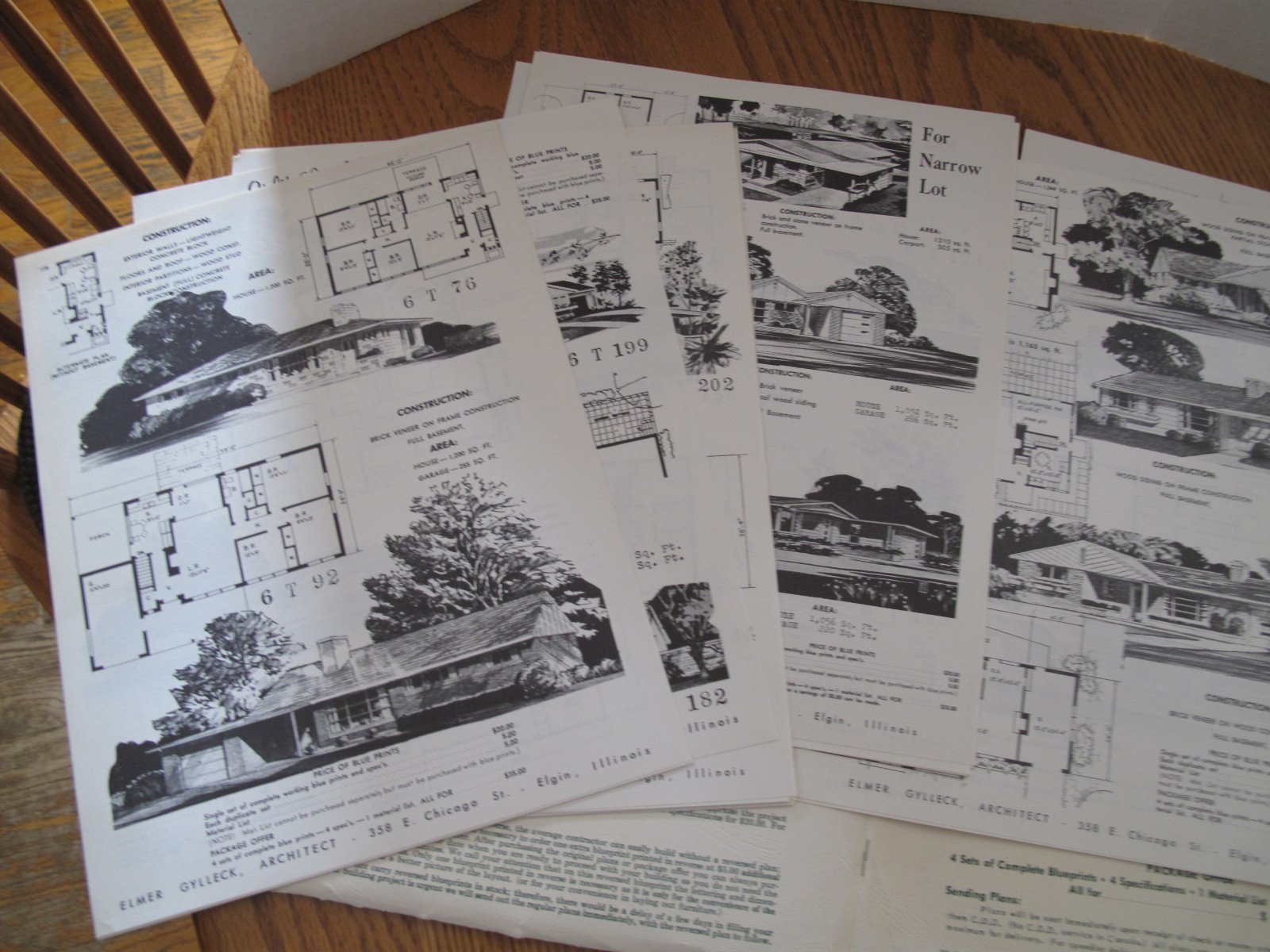Vintage 1950’s House Plans Portfolio Folder Book Small Homes – 49 Pages