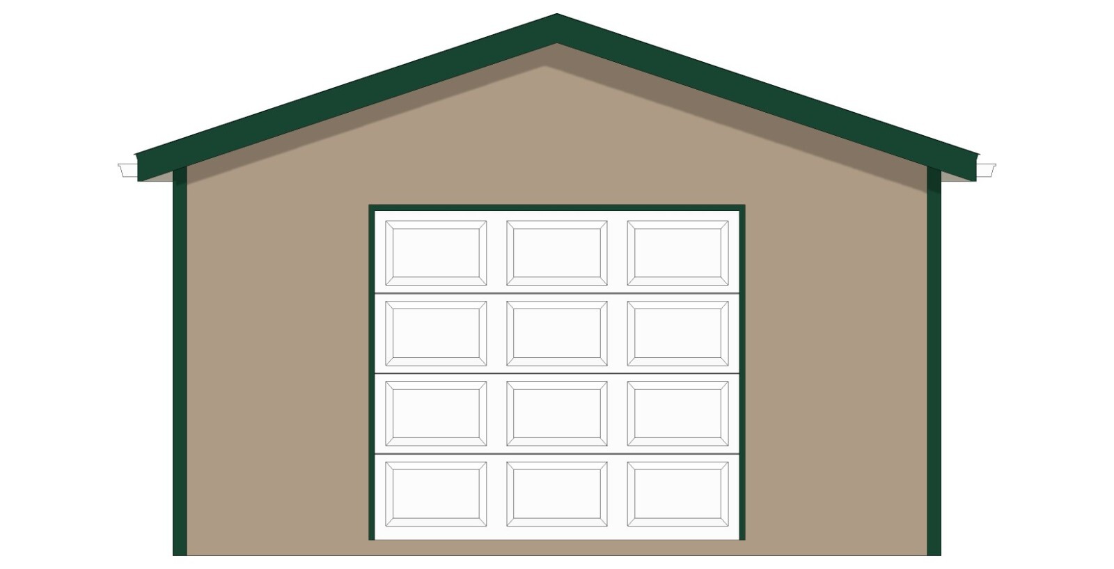 Blueprint for 16′ x 24′ – Post Framed Garage/Shop Plans (Pole Barn)