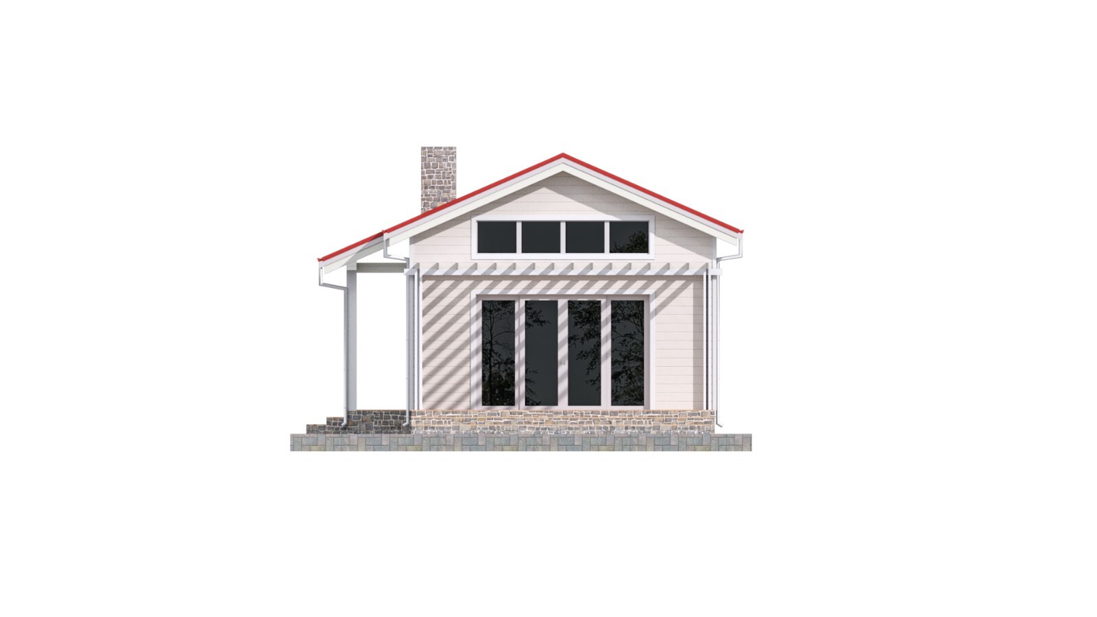 Charming Tiny House 1 Bed, 1 Bath, 701SF Architectural Build Plans PDF Download