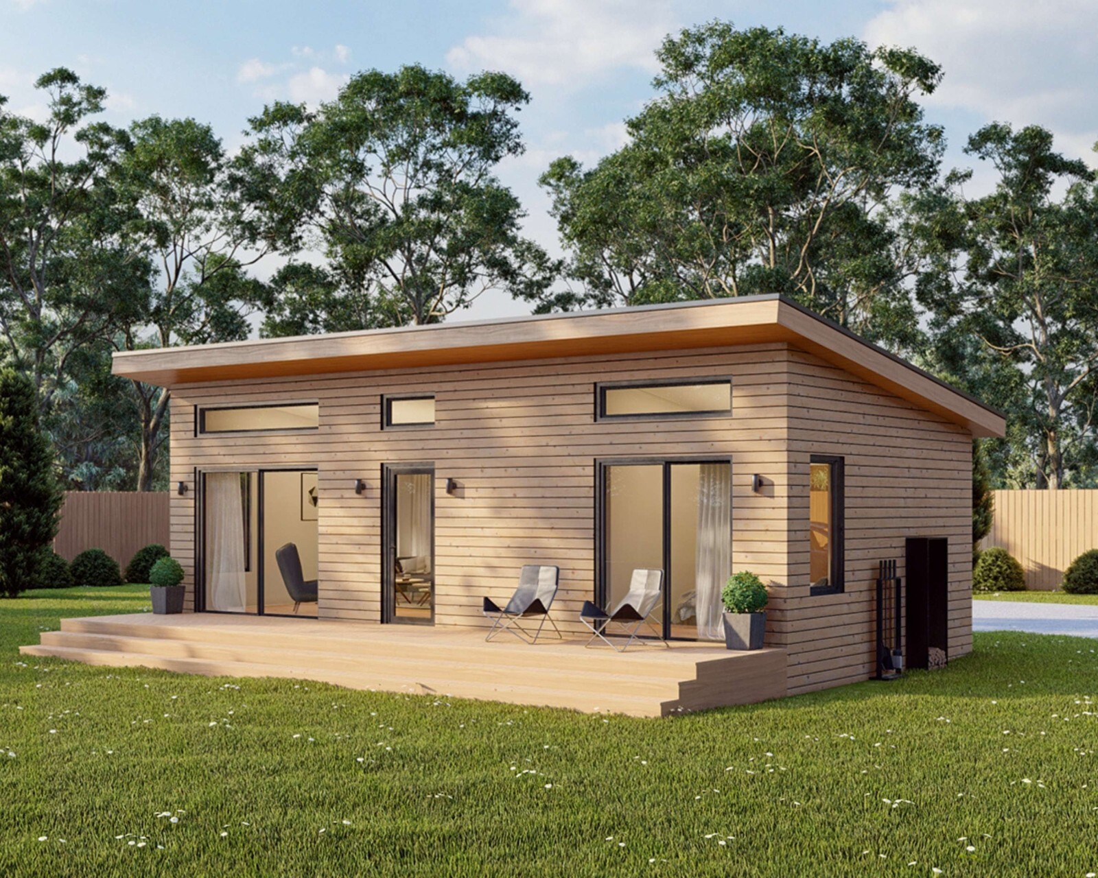 Modern Cabin House, 16′ x 32′, 512 Sq Ft, Tiny House, Architectural Plans