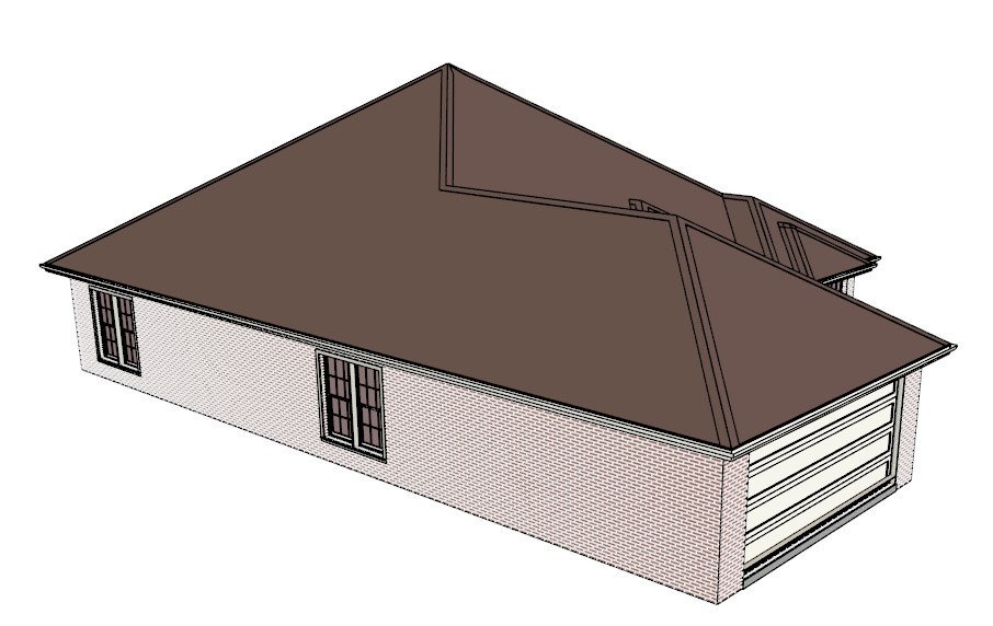 Complete Construction Plans PDF Small lot 55+ 3BR 2B 1820 + 2 car @ 1/4″ Scale