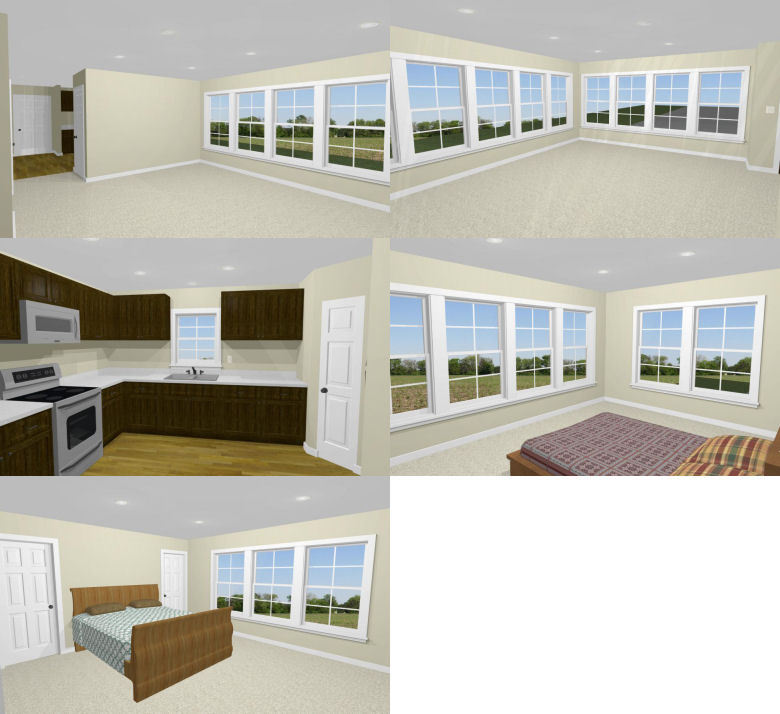 44×48 House with 1-RV Garage – PDF FloorPlan – 2,185 sqft – Model 2G