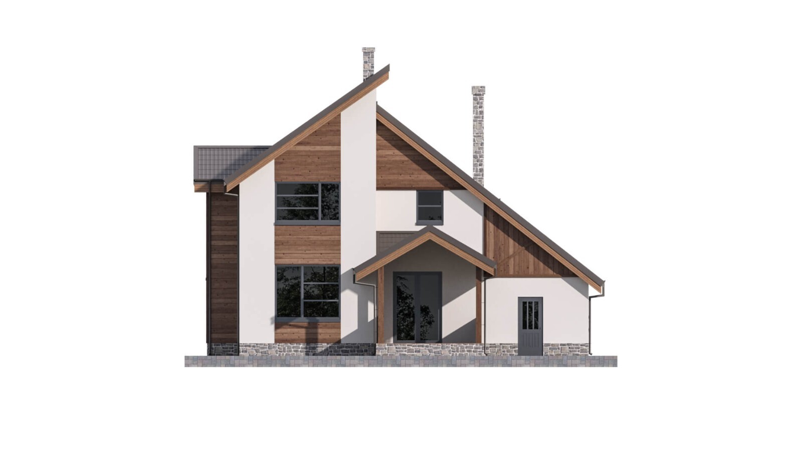 45’x52’ 3 Bed, 2 Bath Modern Cottage Architectural Build Plans PDF Download.