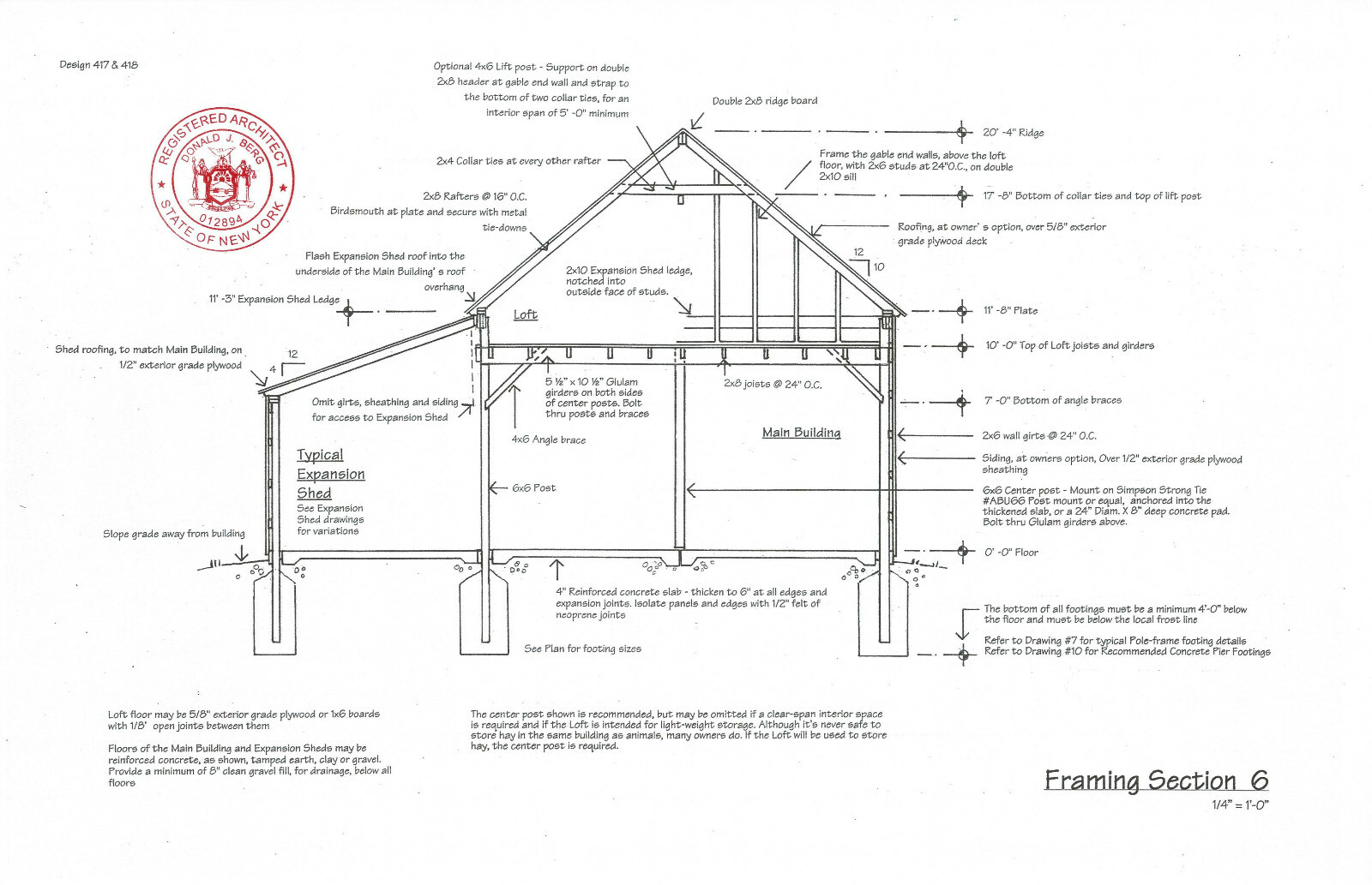 Chestnut Horse Barns – 3 Complete Sets of Pole Barn Building Plans (eB-418×3)